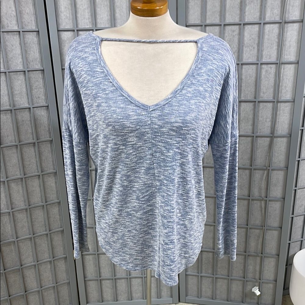 Source Unknown Light Blue Long Sleeve Top, Size Small